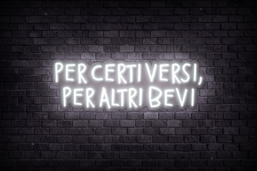 PER CERTI VERSI, PER ALTRI BEVI
